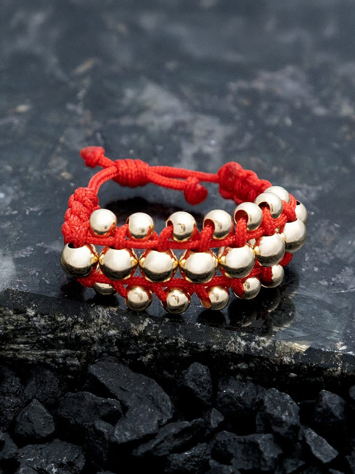 Anillo tejido balin liso 3 y 4mm
