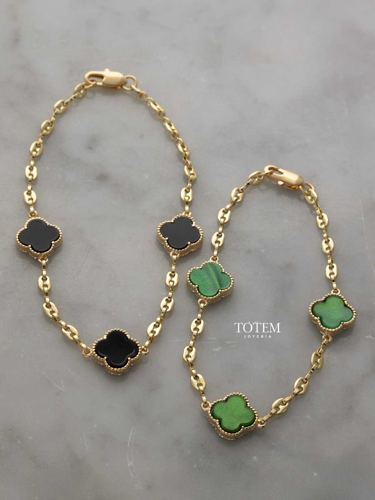 Pulsera trebol con Gcci