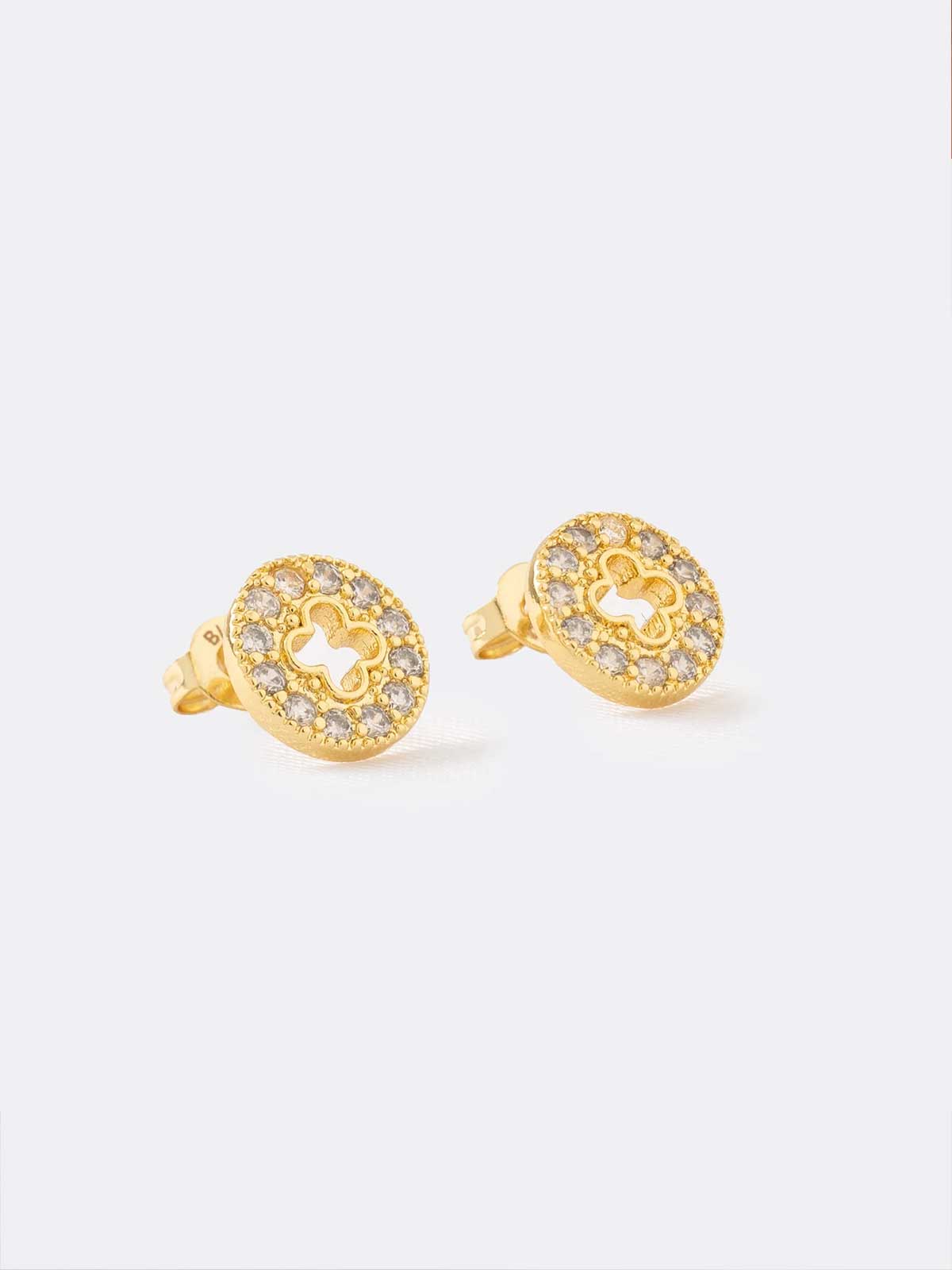 Arete Clover Redondo Silueta 9 mm