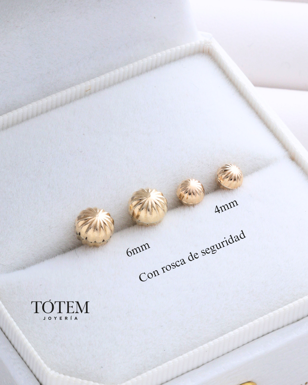 Combo topos balin diamantado 6mm y 4mm con rosca de seguridad