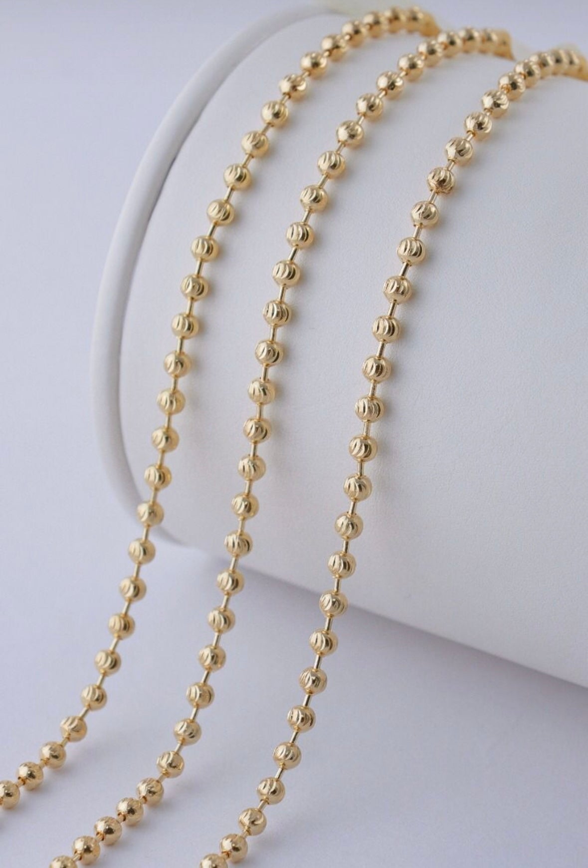 Cadena Militar diamantada 60cm x 3mm