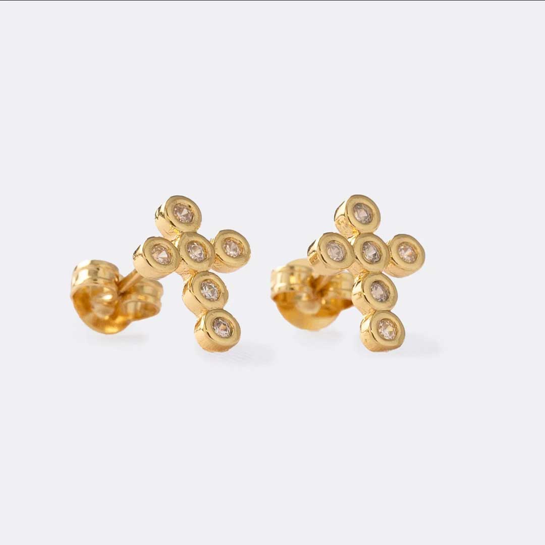 Combo Cadena T.Chino 45cm + Dije Luxe + Aretes Majestic G