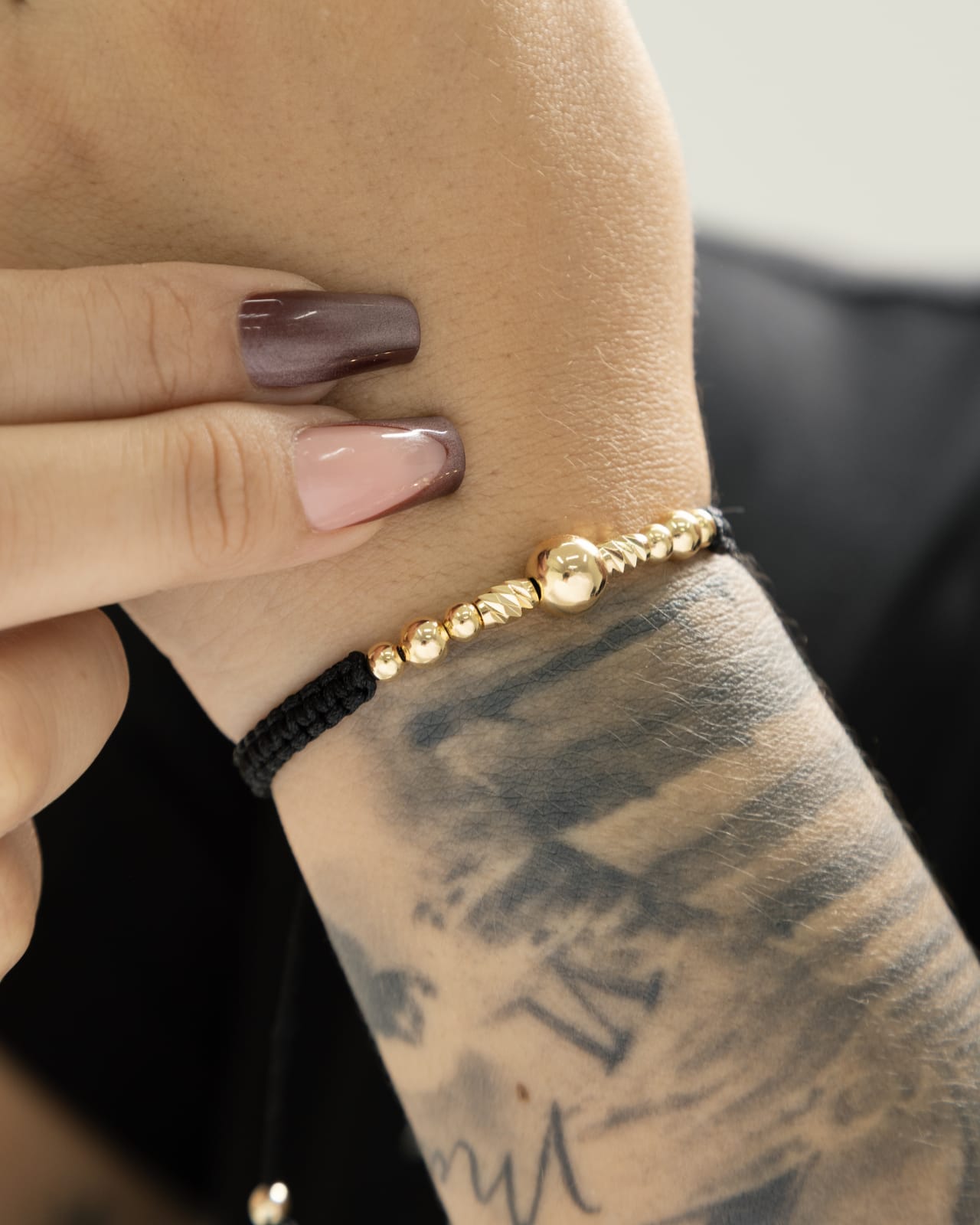 Combo manilla + anillo tejido barril
