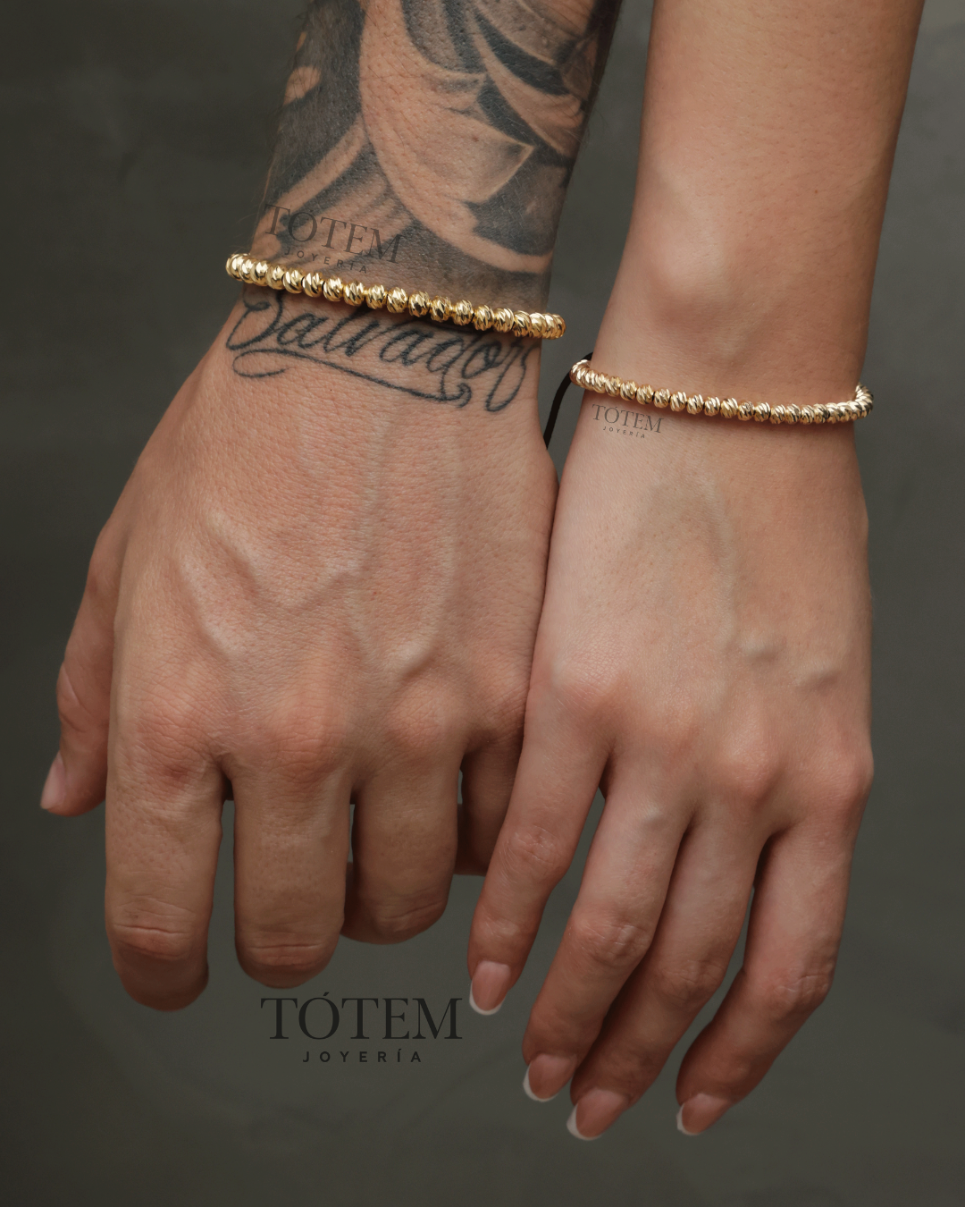 2 Manillas Full diamantadas 5mm y 4mm