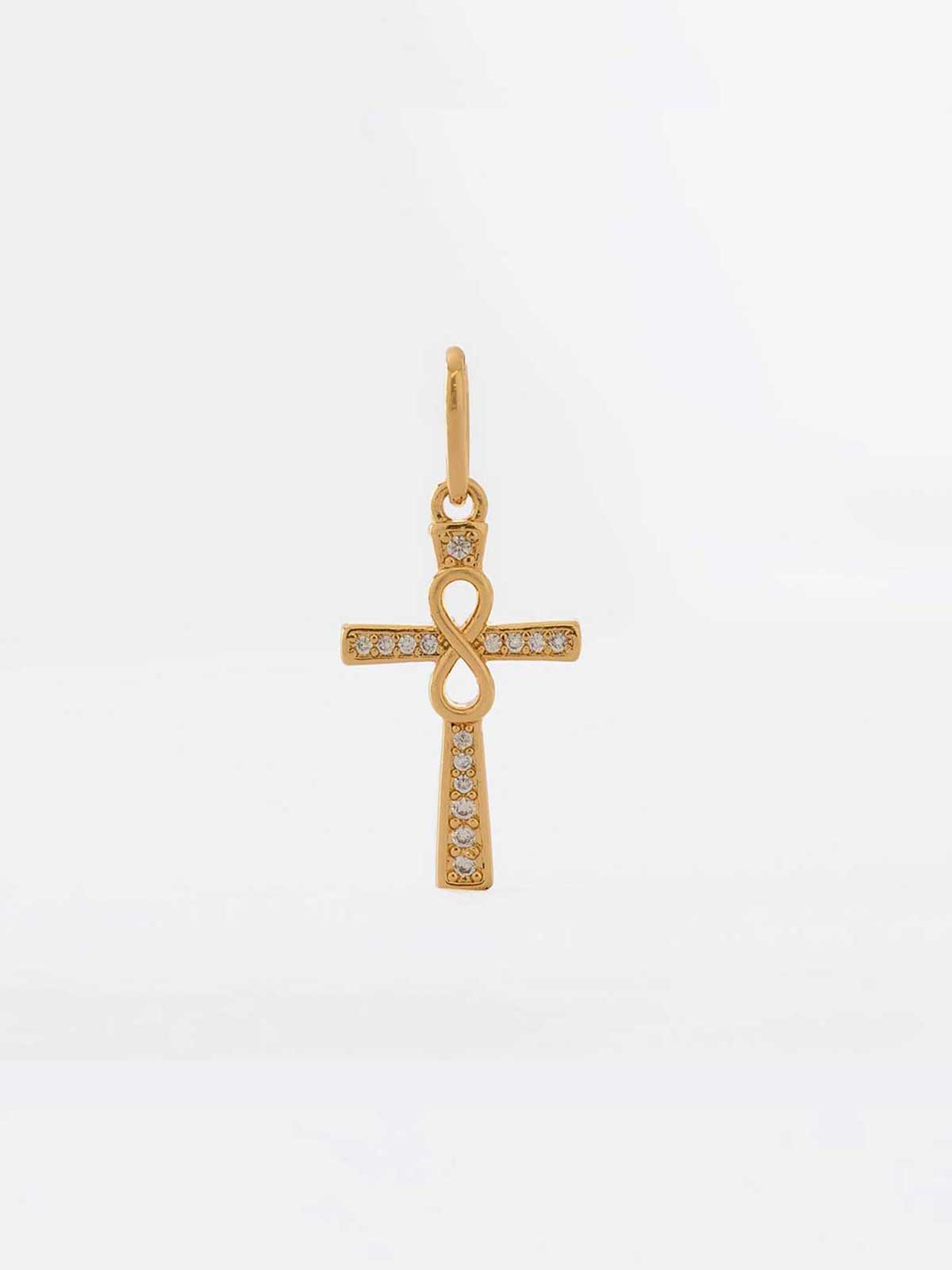 Combo Cruz Infinity + Cadena Singapur 45cm + Aretes Majestic G