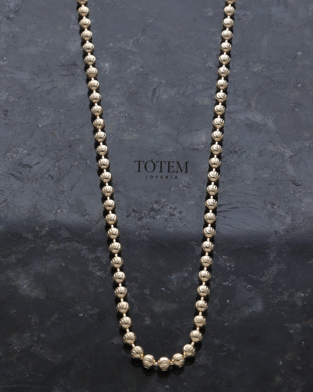 Cadena Militar diamantada 60cm x 2.5mm