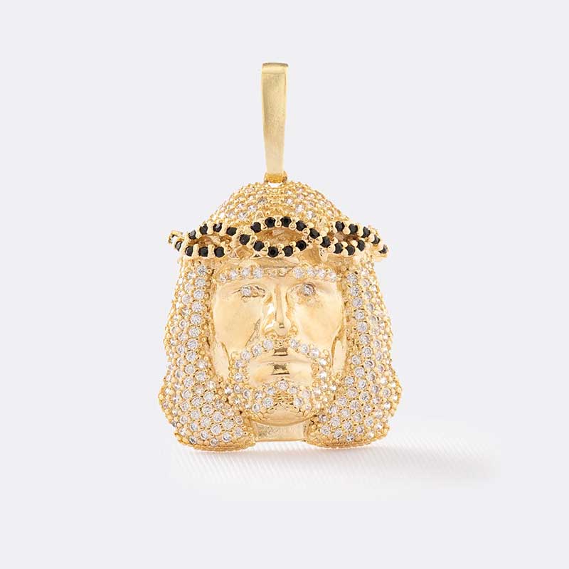 Dije Rostro Cristo Swarovski