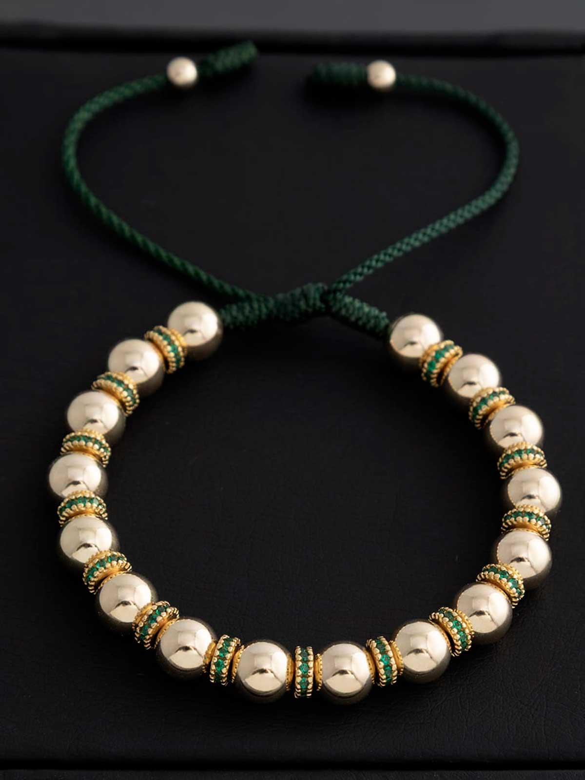 Manilla 8mm con circonias verdes