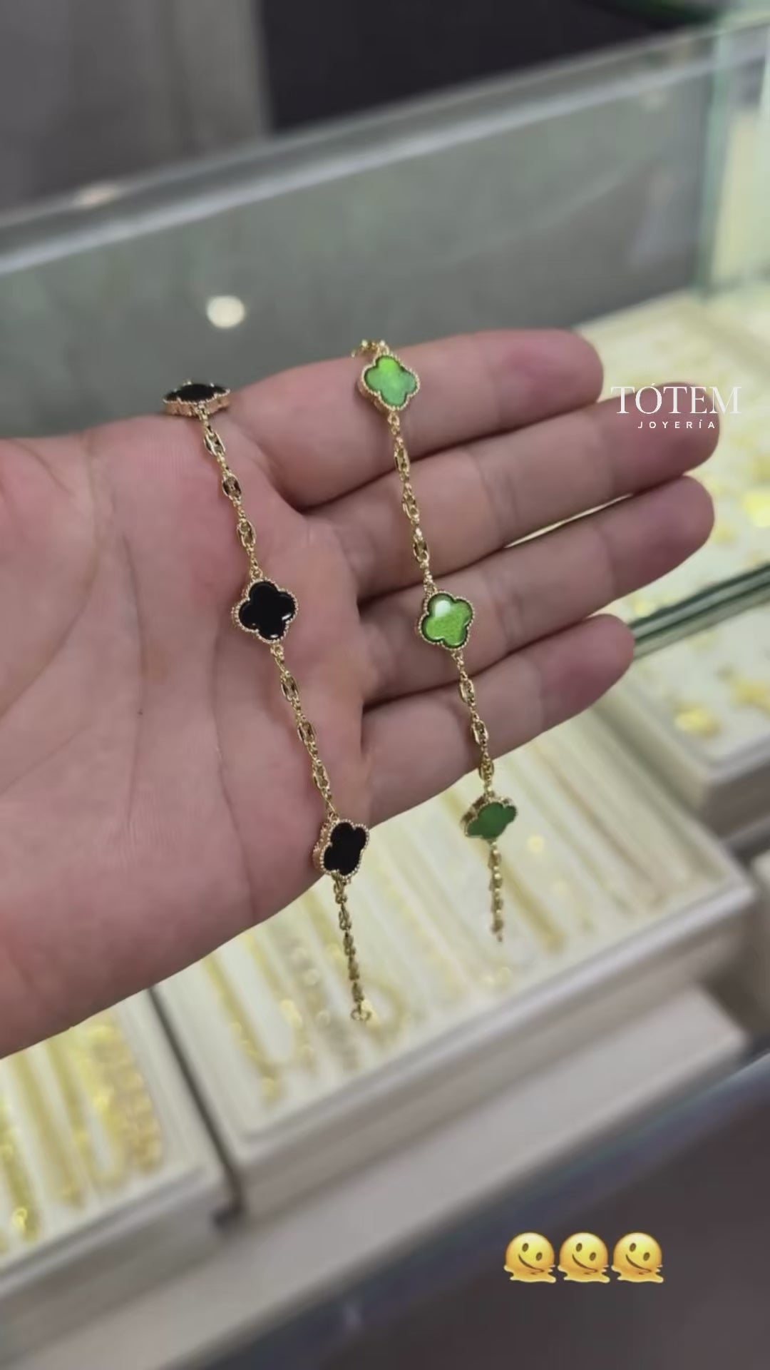Pulsera trebol con Gcci