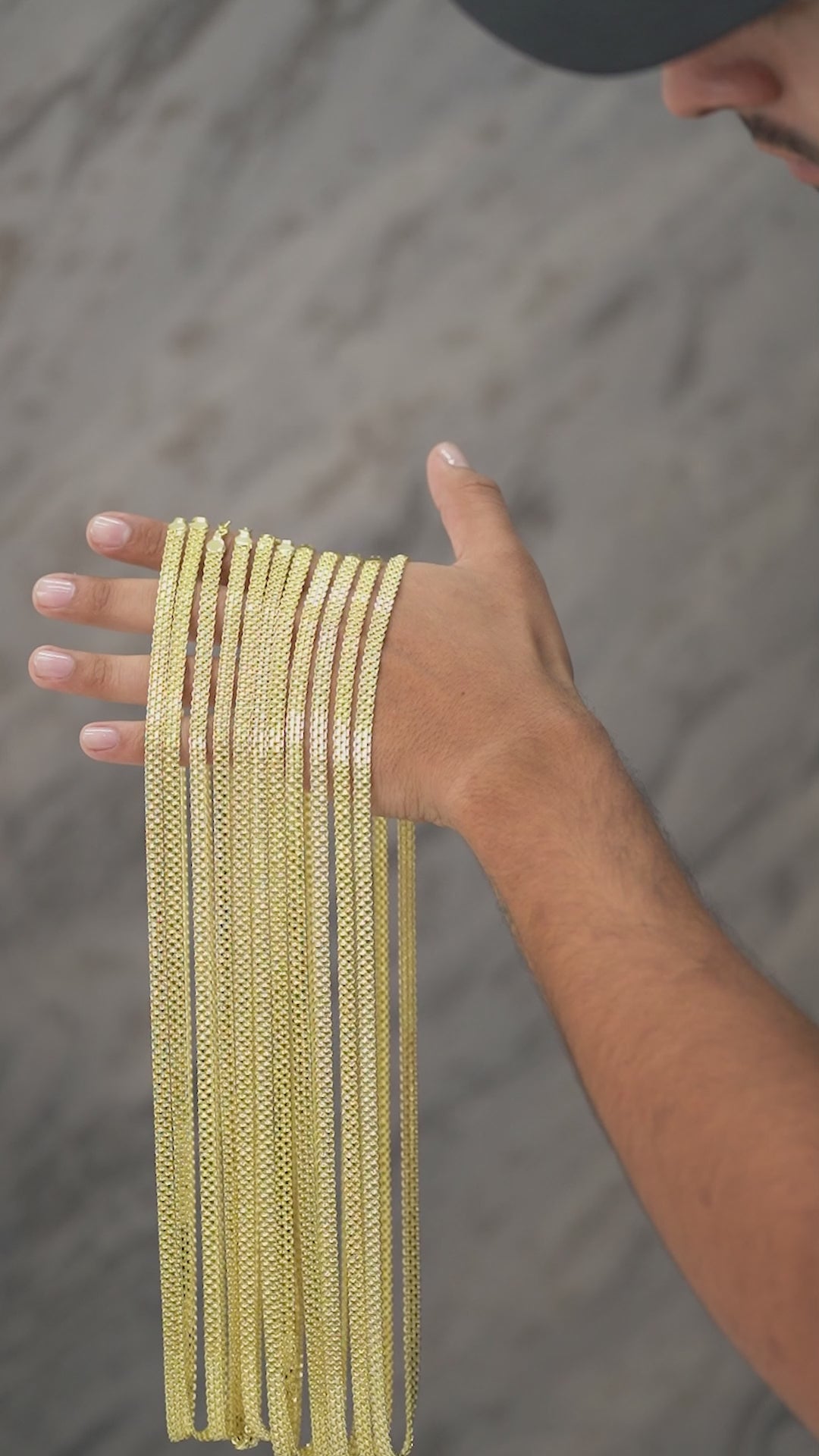 Cadena Tejido Chino Doble Carril 60cm