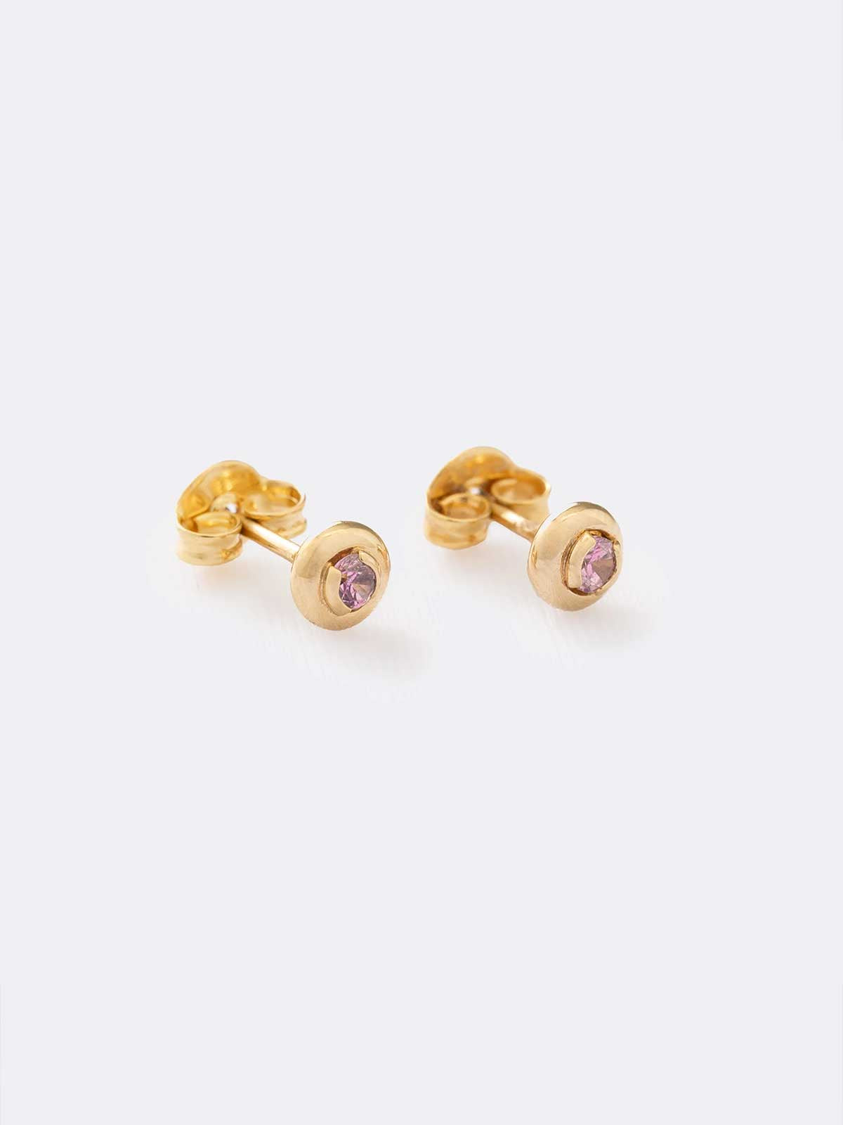 Arete Circon Caja Redonda 4Mm ROSA